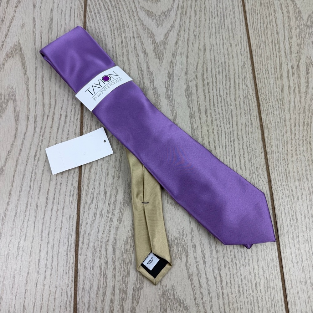 719 Tayion by Montee Holland Two Tone Tie 500 Purple $55 Polyester 2YC24-2009